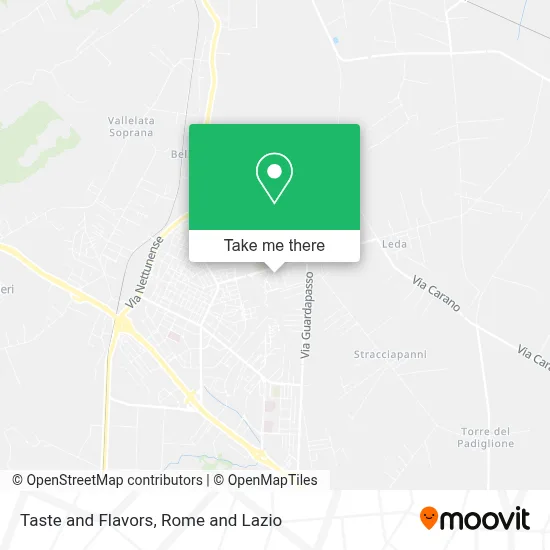 Taste and Flavors map