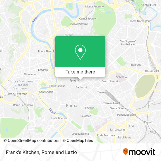 Frank's Kitchen map