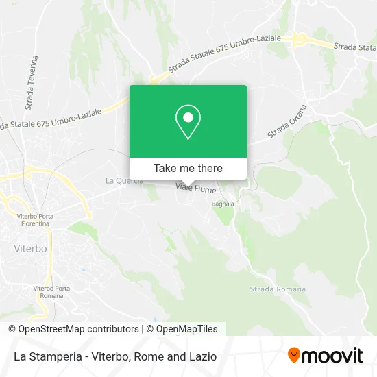 La Stamperia - Viterbo map