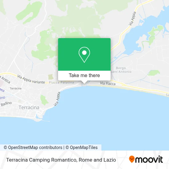 Terracina Camping Romantico map