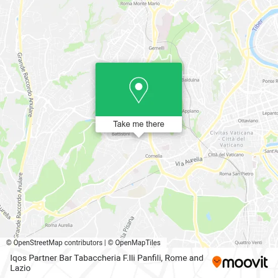 Iqos Partner Bar Tabaccheria F.lli Panfili map