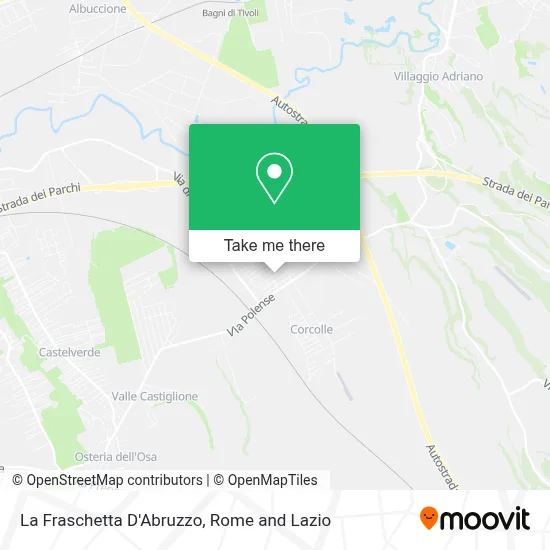 La Fraschetta D'Abruzzo map