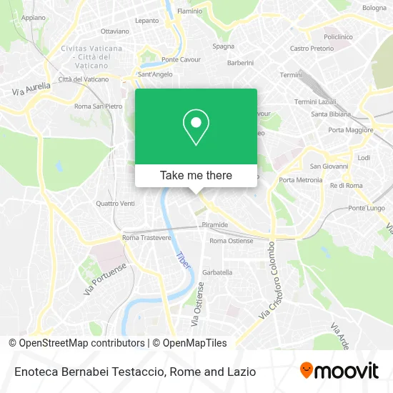 Enoteca Bernabei Testaccio map