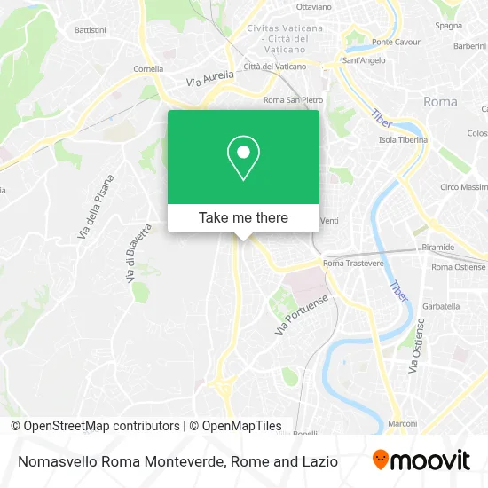 Nomasvello Roma Monteverde map