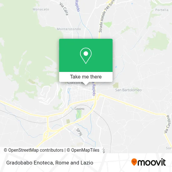 Gradobabo Enoteca map