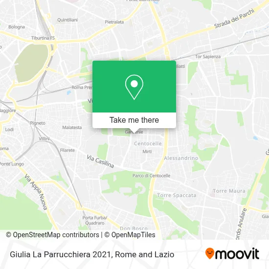 Giulia La Parrucchiera 2021 map