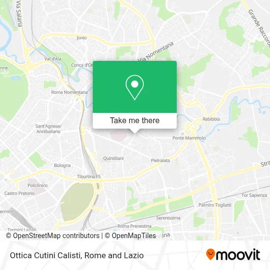 Ottica Cutini Calisti map