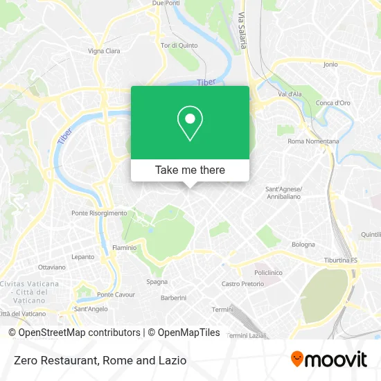 Zero Restaurant map