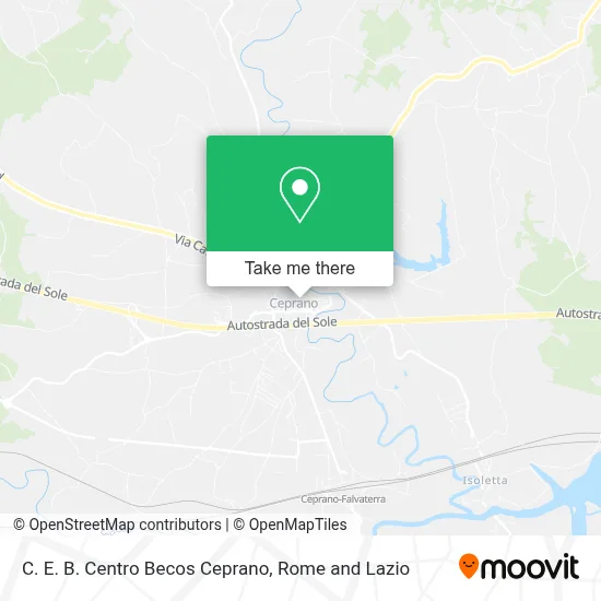 C. E. B. Centro Becos Ceprano map