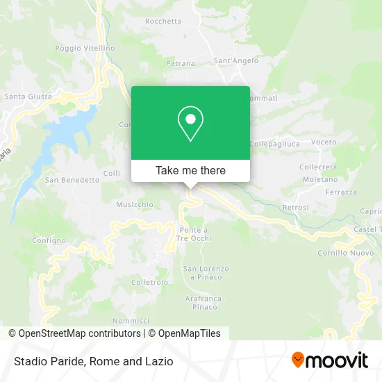 Stadio Paride map