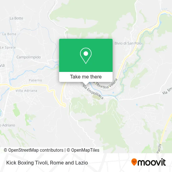 Kick Boxing Tivoli map