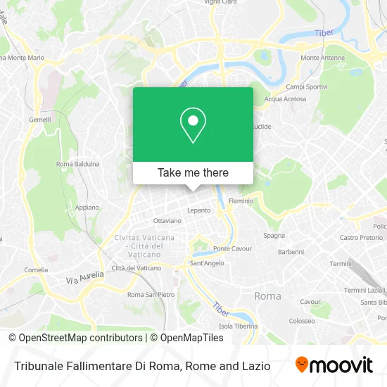 Tribunale Fallimentare Di Roma map
