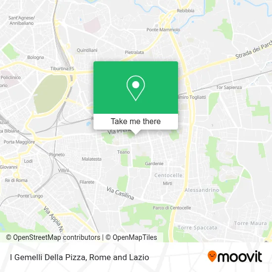 I Gemelli Della Pizza map