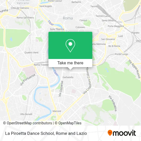 La Piroetta Dance School map
