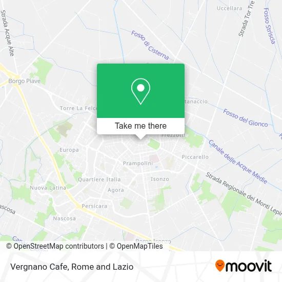 Vergnano Cafe map