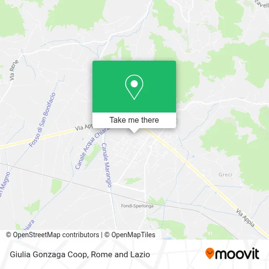 Giulia Gonzaga Coop map