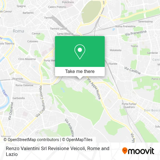 Renzo Valentini Srl      Revisione Veicoli map