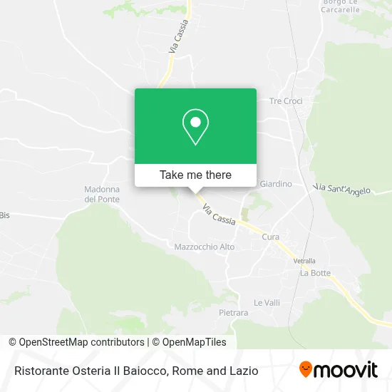 Ristorante Osteria Il Baiocco map