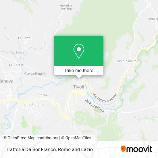 Trattoria Da Sor Franco map