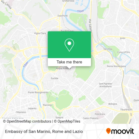 Embassy of San Marino map