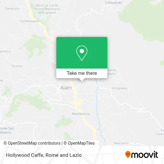 Hollywood Caffe map