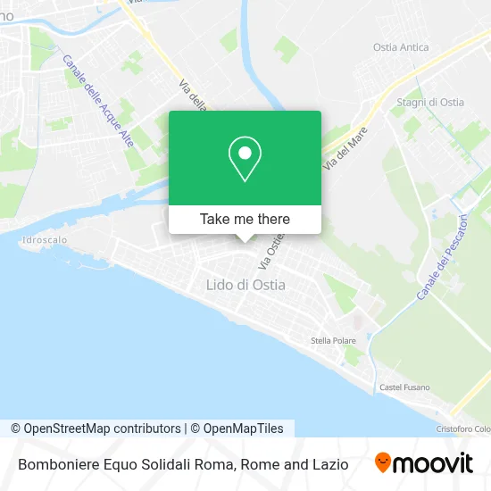 Bomboniere Equo Solidali Roma map