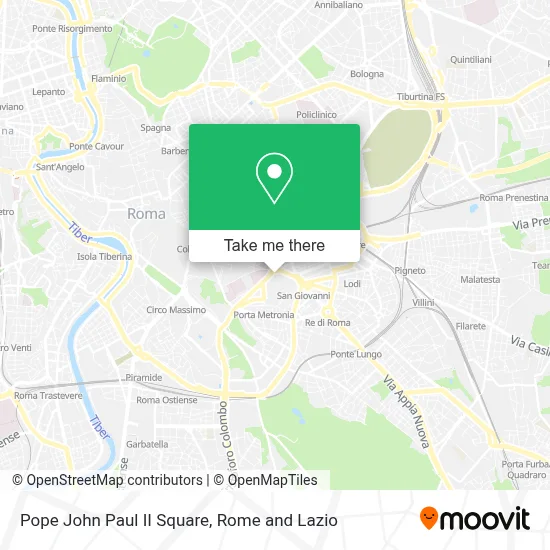 Pope John Paul II Square map