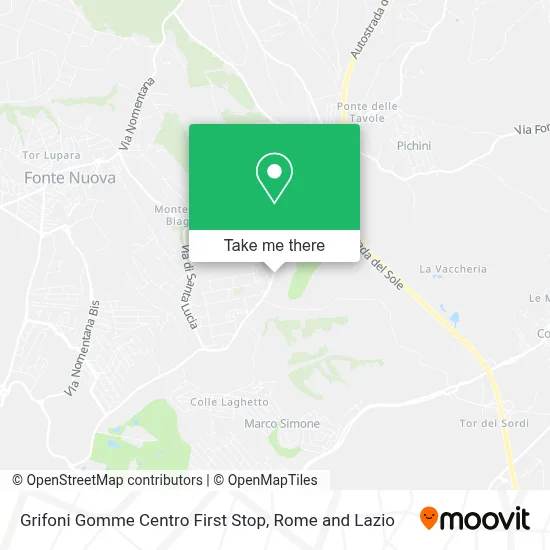 Grifoni Gomme Centro First Stop map