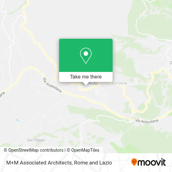 M+M Associated Architects map