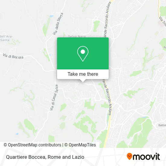 Quartiere Boccea map