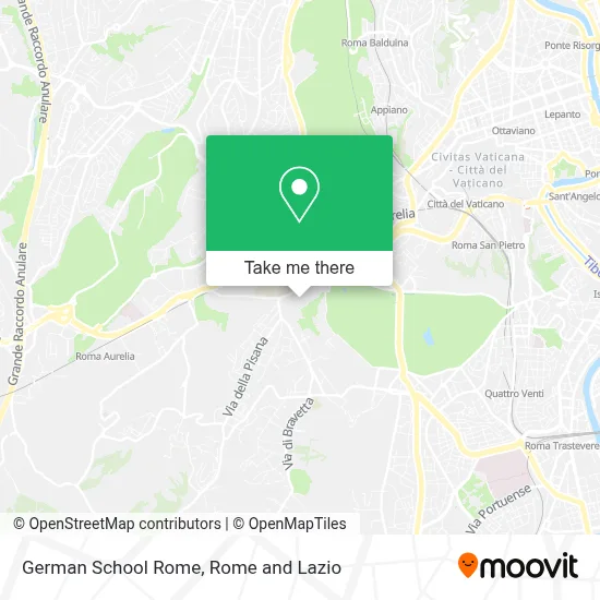 German School Rome map