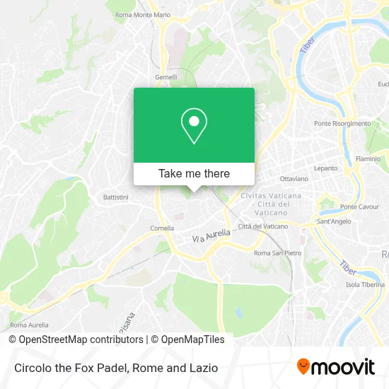 Circolo the Fox Padel map