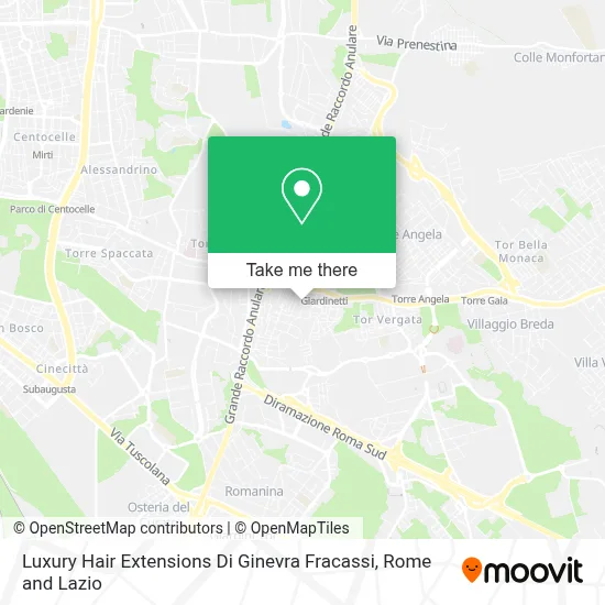 Luxury Hair Extensions Di Ginevra Fracassi map
