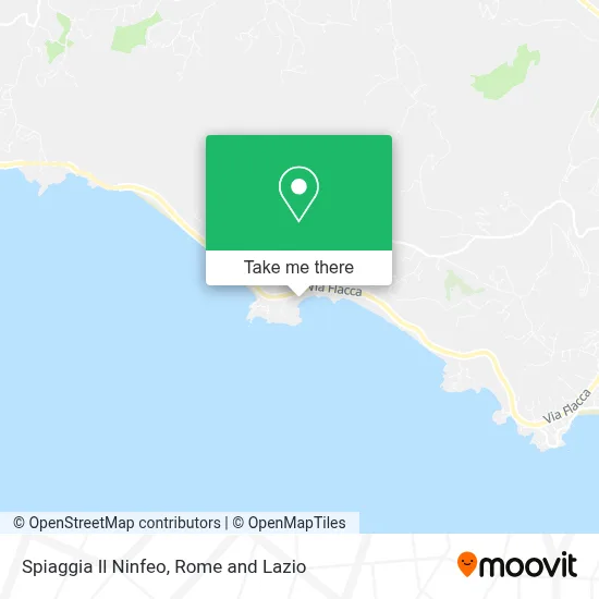 Spiaggia Il Ninfeo map