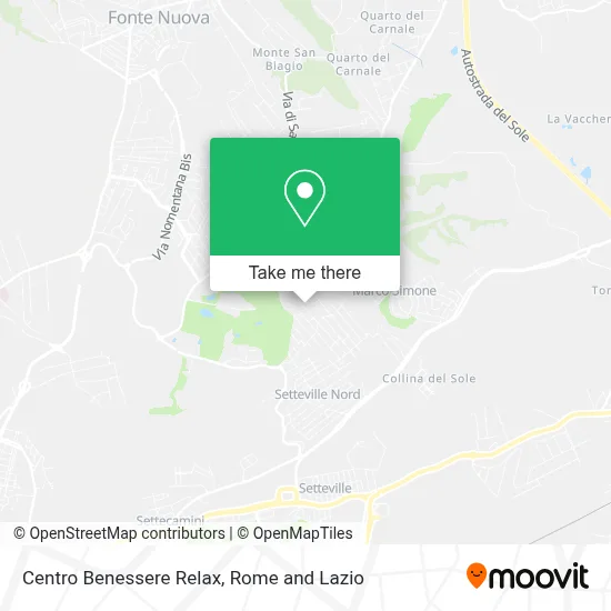 Centro Benessere Relax map
