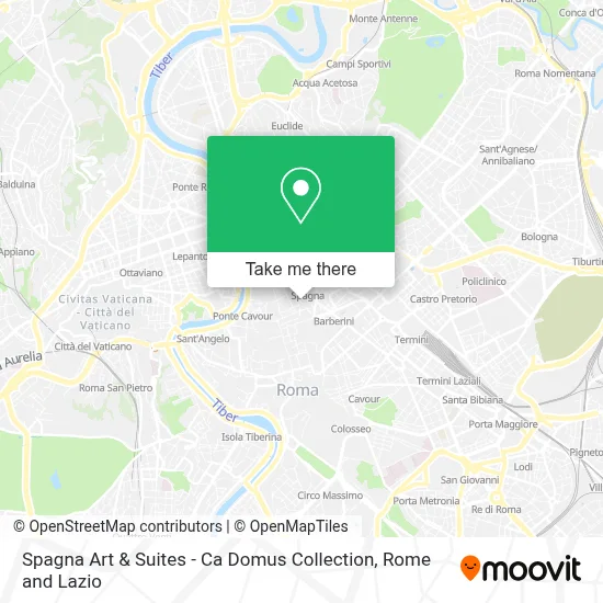 Spagna Art & Suites - Ca Domus Collection map