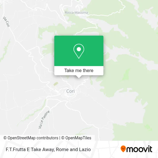 F.T.Frutta E Take Away map
