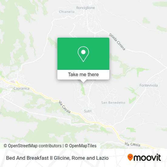 Bed And Breakfast Il Glicine map