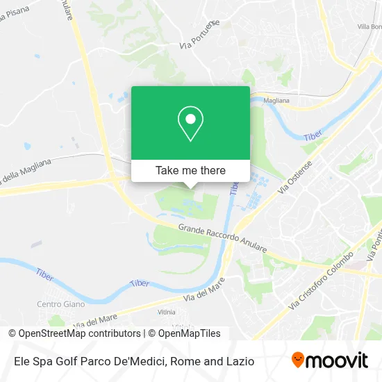 Ele Spa Golf Parco De'Medici map