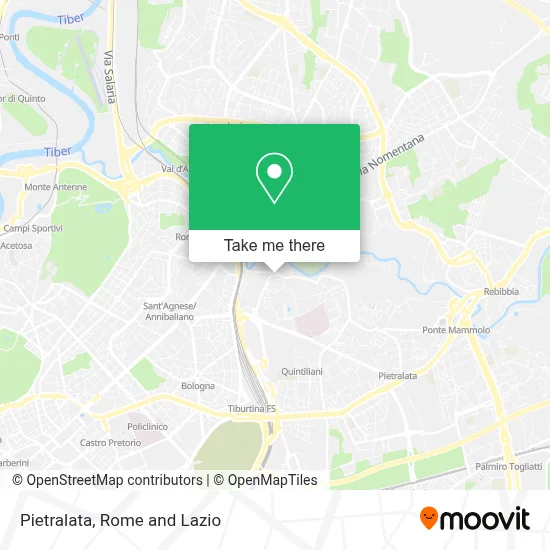 Pietralata map