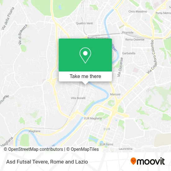 Asd Futsal Tevere map