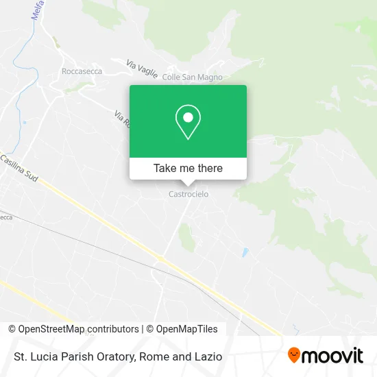 St. Lucia Parish Oratory map