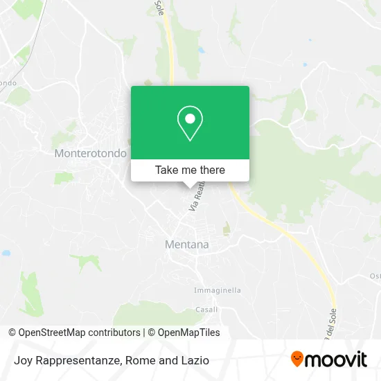 Joy Rappresentanze map