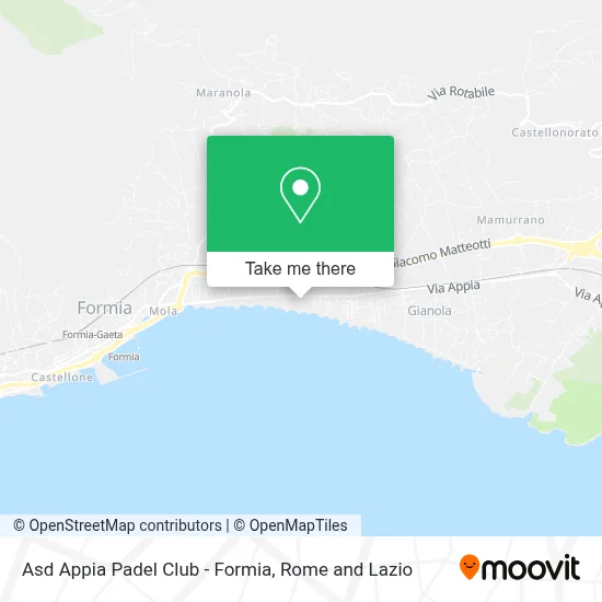 Asd Appia Padel Club - Formia map