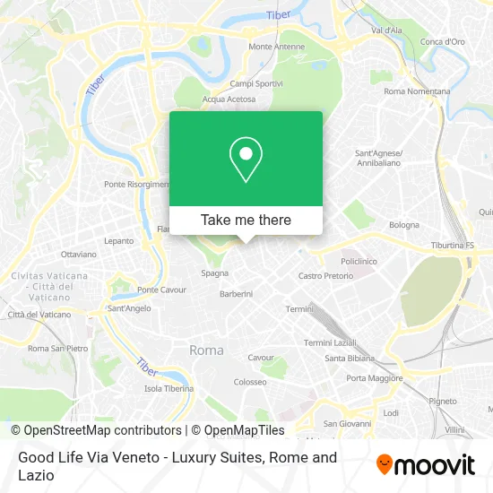 Good Life Via Veneto - Luxury Suites map