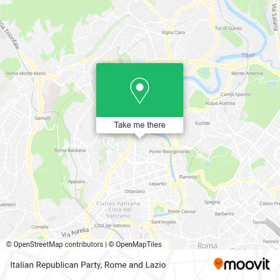 Italian Republican Party map