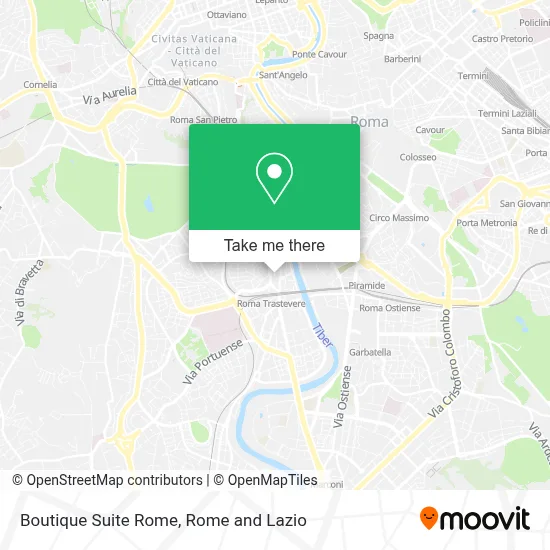 Boutique Suite Rome map