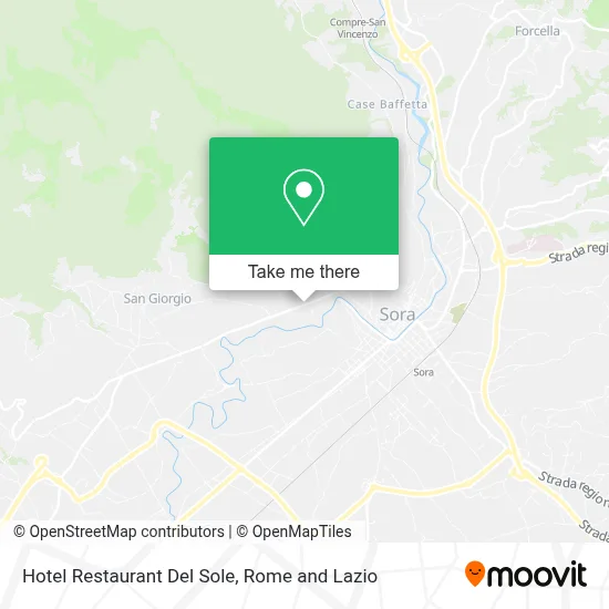 Hotel Restaurant Del Sole map