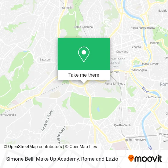 Simone Belli Make Up Academy map