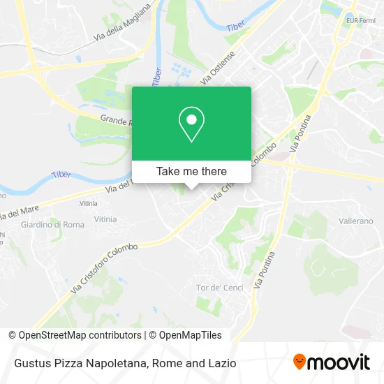 Gustus Pizza Napoletana map